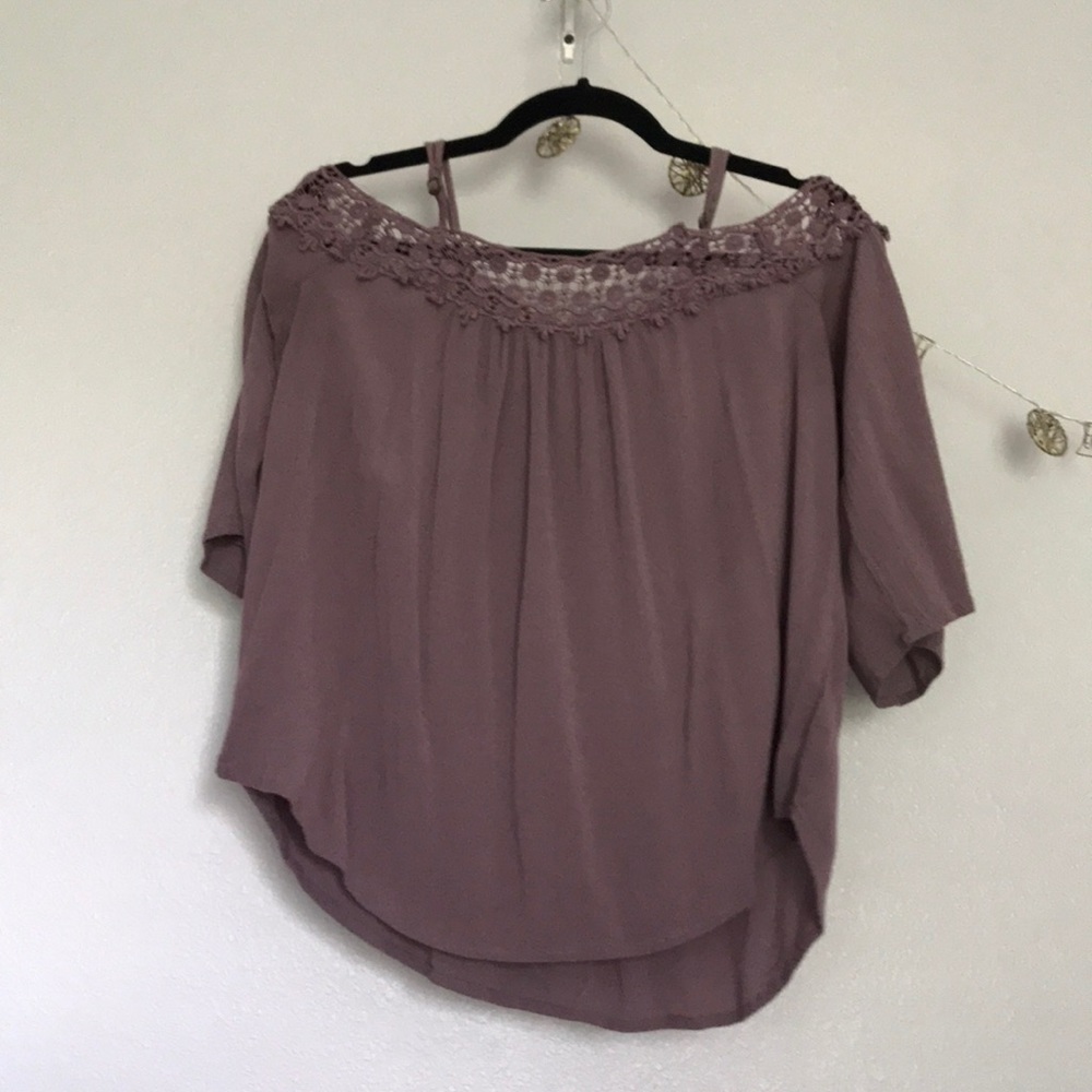 Off the shoulder lace top